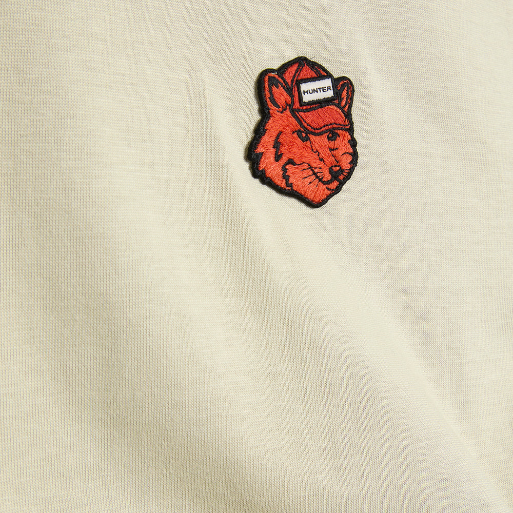 MK X HUNTER Fox Head Patch T-Shirt Stone Beige