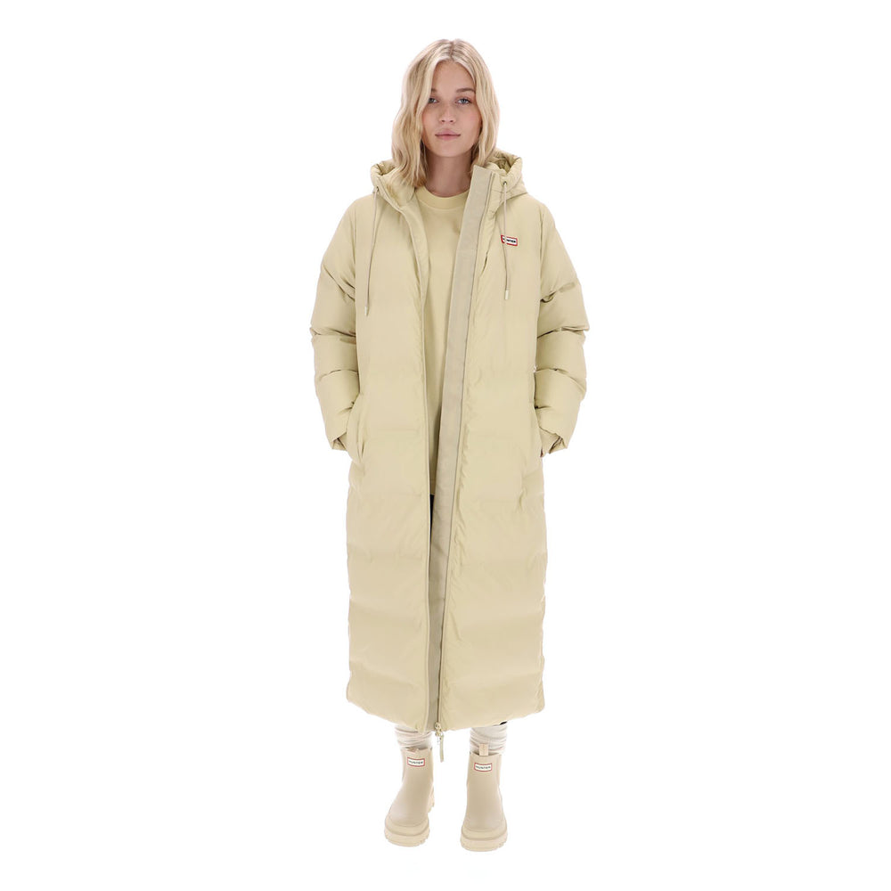 Women’s Hutchison PU Sonic Welded Long Puffer Jacket Gravel