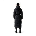 Women’s Hutchison PU Sonic Welded Long Puffer Jacket Hunter Black