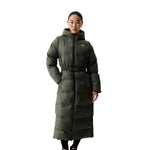 Women’s Hutchison PU Sonic Welded Long Puffer Jacket Kambaba Green