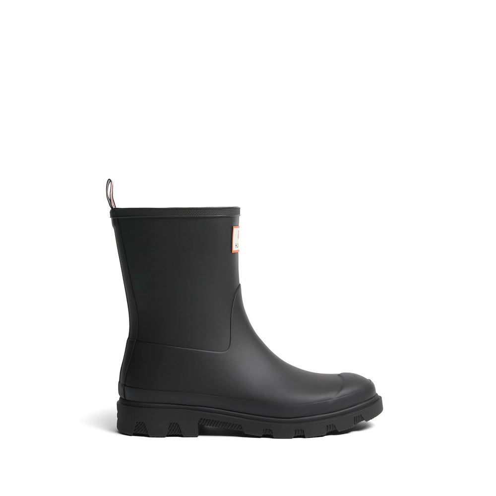 MK x HUNTER Unisex Downpour Short Wellington Boots Black