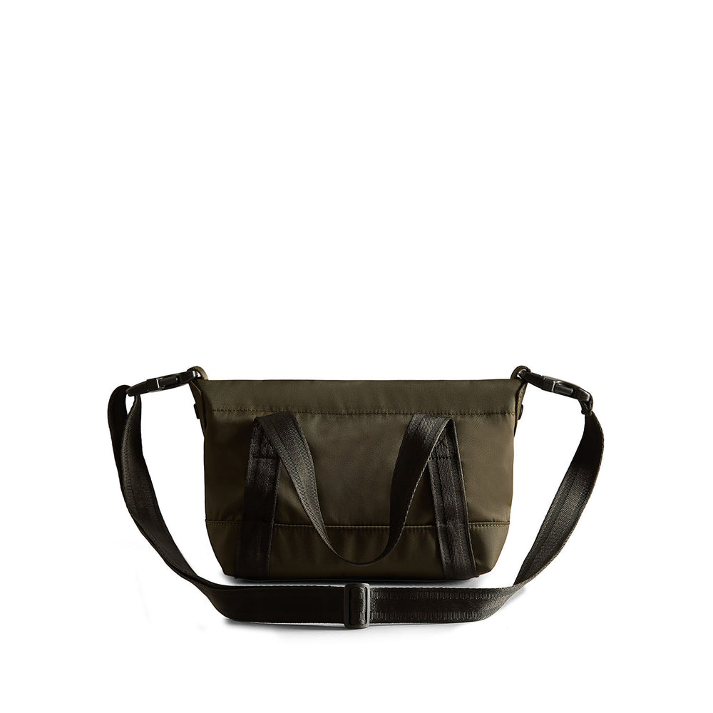 Nylon Mini Topclip Tote Dark Olive