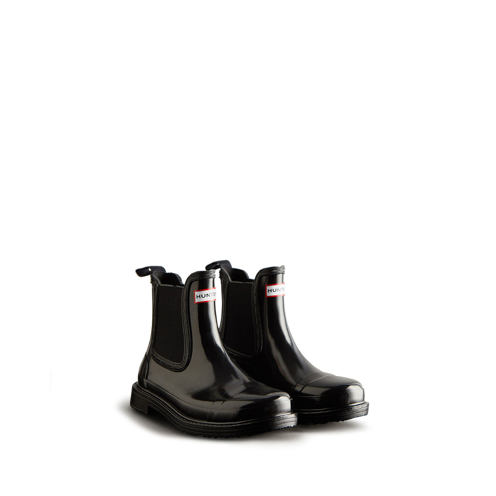 Women's Commando Chelsea Gloss Boots Black