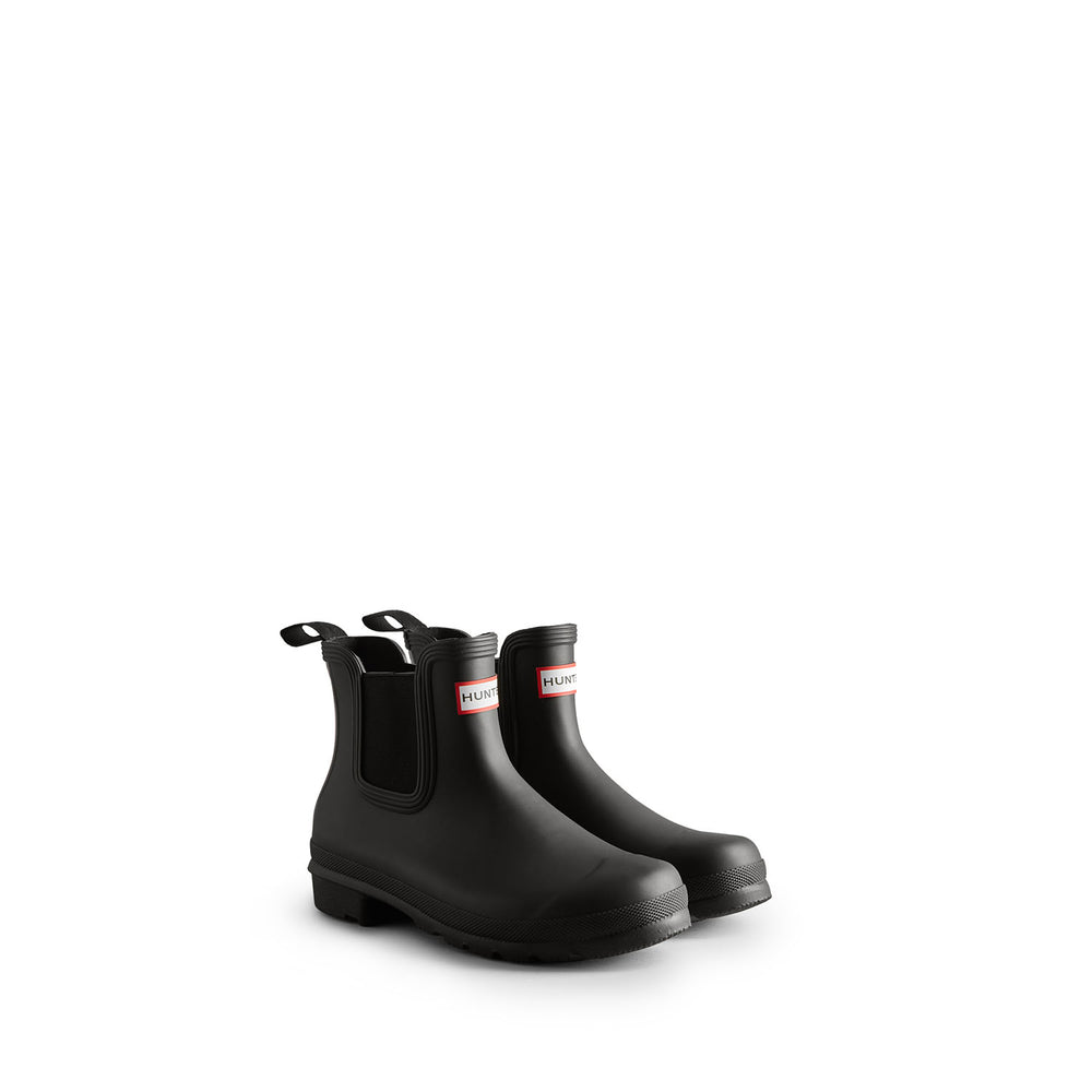 Women's Original Tri-Colour Logo Backstrap Chelsea Boots Black