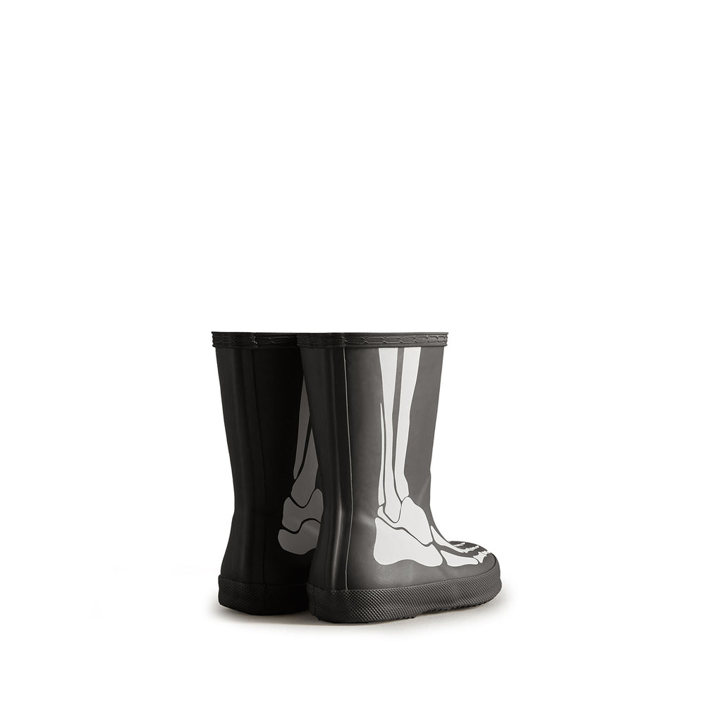 Original Kids First Classic Skeleton Print Boots Black