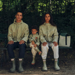 MK x HUNTER Downpour Short Chevron Boots Ashtree/Silver Sage