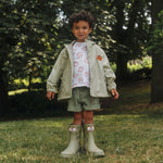 MK X HUNTER Kids Fox Head T-Shirt White/Burnt Orange