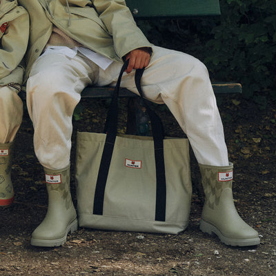 MK X HUNTER Large Tote Bag Ashtree/Black