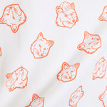 MK X HUNTER Kids Fox Head T-Shirt White/Burnt Orange