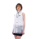 Unisex Izzy Clear Matte PU Hooded Jacket