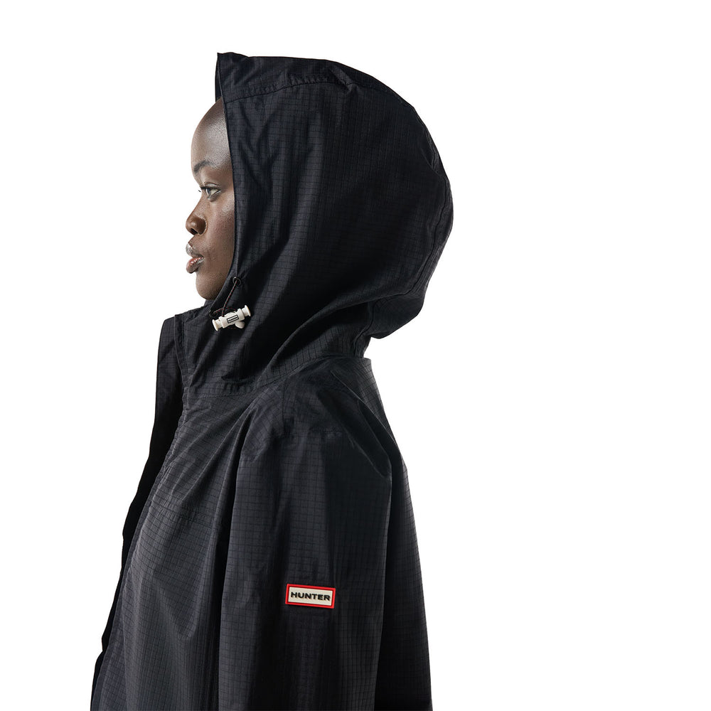 Packable Shell Rain Jacket Hunter Black