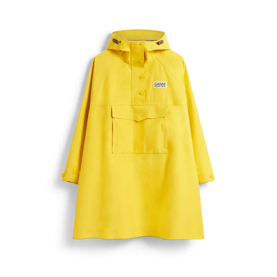 Unisex GANNI X Hunter Waterproof Poncho Lemon