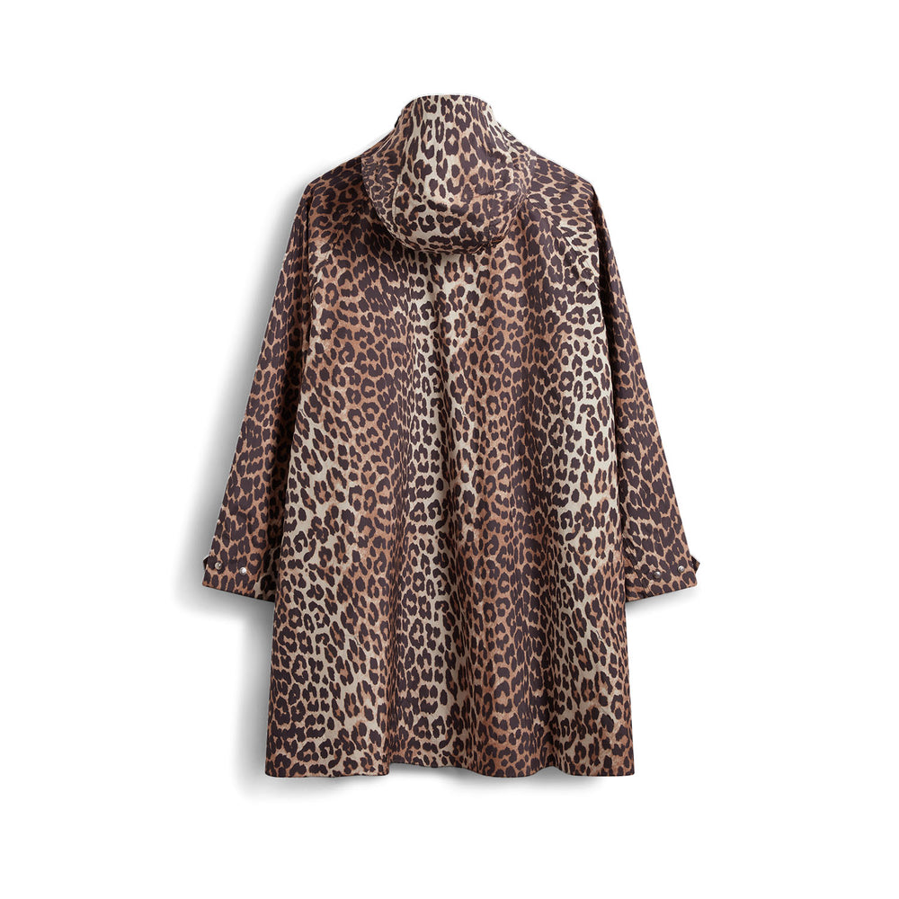 Unisex GANNI X Hunter Waterproof Poncho GANNI Leopard