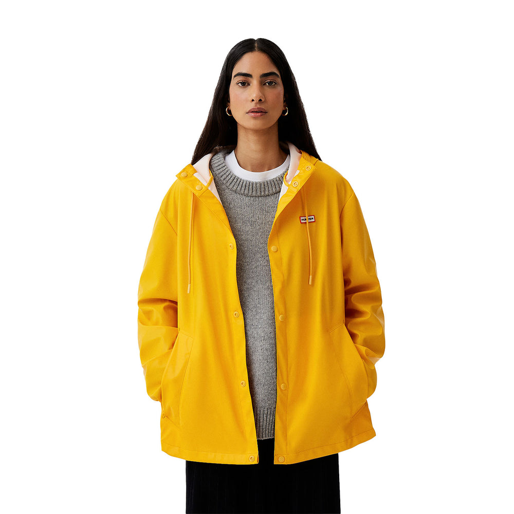 Izzy PU Hooded Jacket Gold Fusion