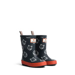 MK X HUNTER Fox Head Kids First Contrast Boots Night Sky/Burnt Orange
