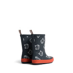 MK X HUNTER Fox Head Kids First Contrast Boots Night Sky/Burnt Orange