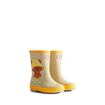 Original Kids First Bear Print Wellington Boots Gravel/Hunter Yellow