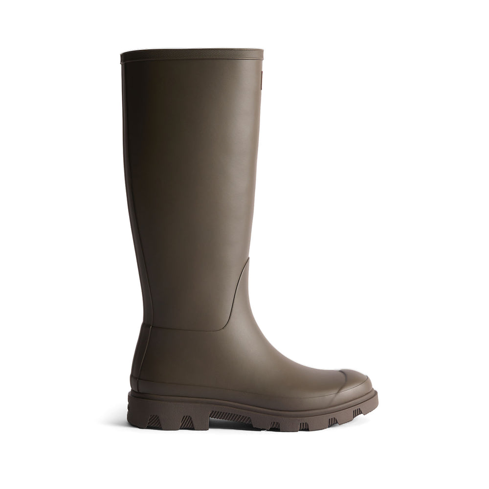 Unisex Downpour Tall Wellington Boots Chocolate Brown