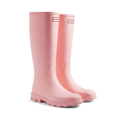 Unisex Downpour Tall Wellington Boots Parfait Pink