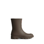 Unisex Downpour Short Wellington Boots Chocolate Brown
