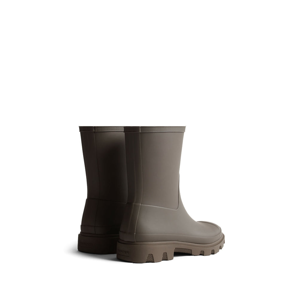 Unisex Downpour Short Wellington Boots Chocolate Brown