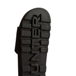 Unisex Core Embossed Silicon Logo Slider Black
