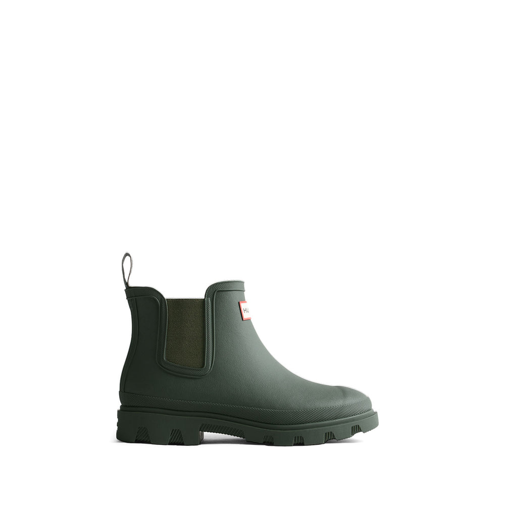 Unisex Downpour Chelsea Insulated Boots Dark Olive
