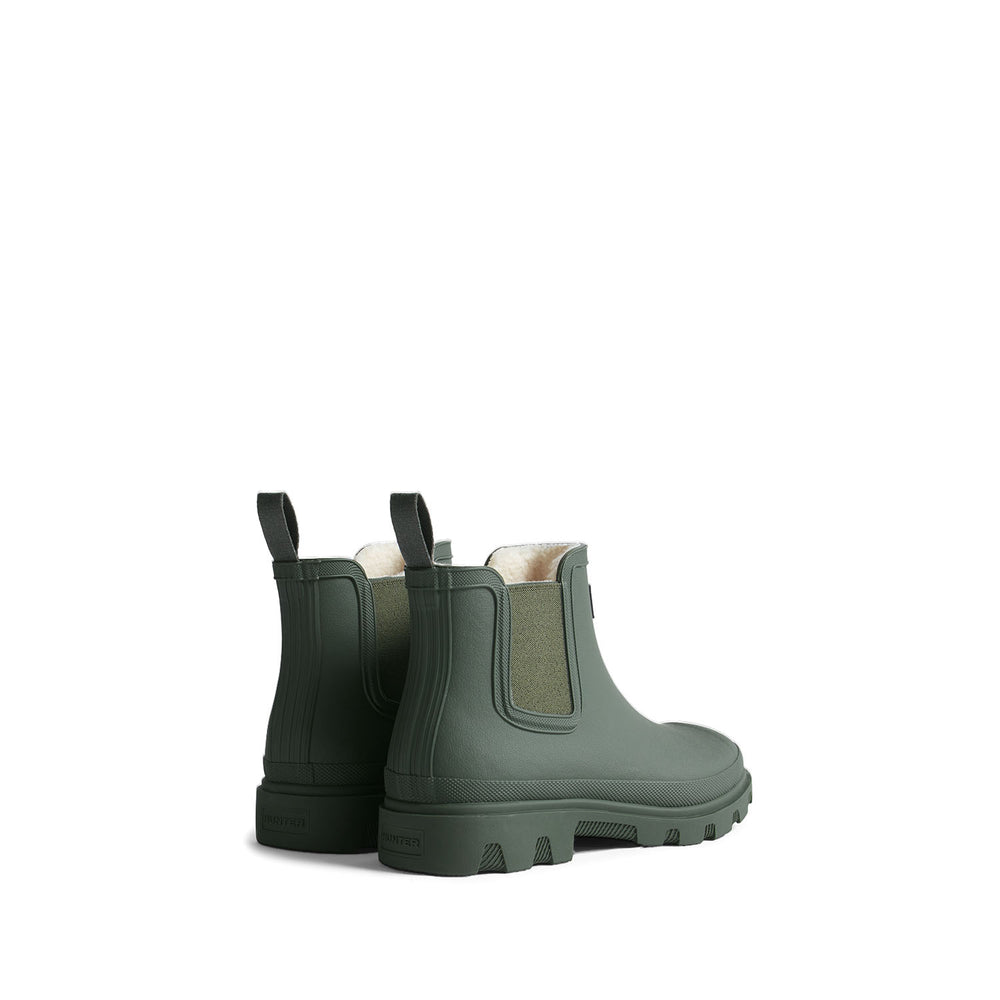 Unisex Downpour Chelsea Insulated Boots Dark Olive