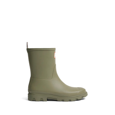 MK x HUNTER Unisex Downpour Short Wellington Boots Laurel Green