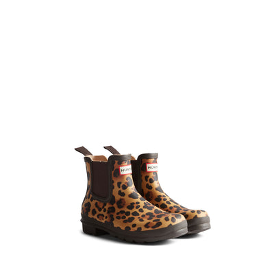 Women's Original Chelsea Leopard Boots Leopard Print/Chocolate Brown