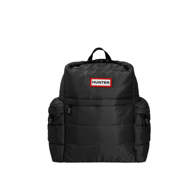 Croy Puffer Ripstop Topclip Backpack Hunter Black