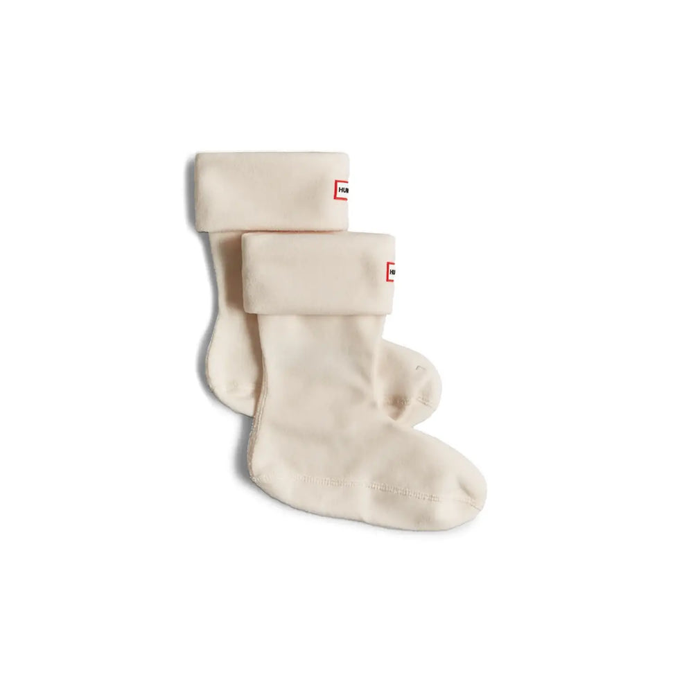 Fleece Short Boots Socks Hunter White