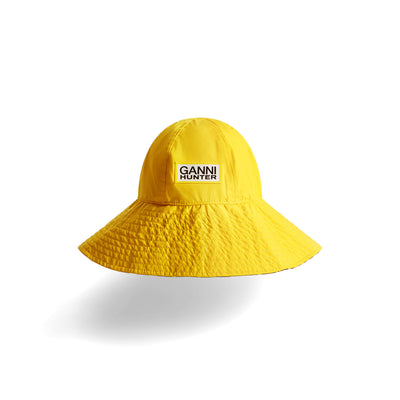 GANNI X HUNTER Waterproof Bucket Hat Lemon