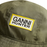 GANNI X HUNTER Waterproof Bucket Hat GANNI Green