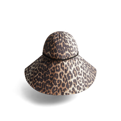 GANNI X HUNTER Waterproof Bucket Hat GANNI Leopard