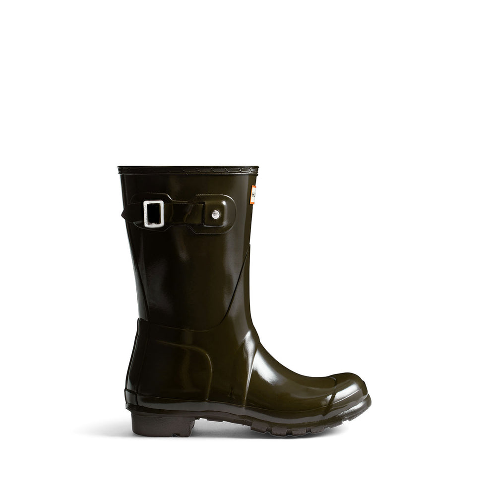 Women's Original Short Gloss Wellington Boots Chocolate Brown