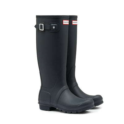 Women's Original Tall Wellington Boots Hunter Navy