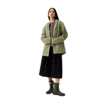 Izzy PU Hooded Jacket Unisex Deep Lichen Green