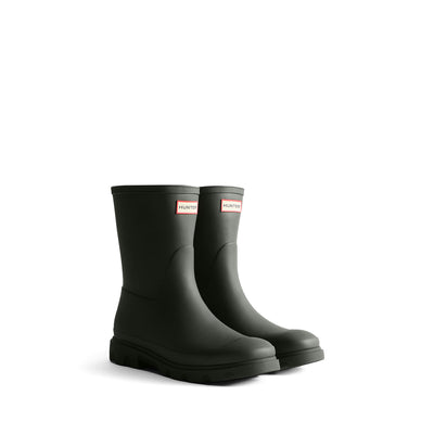 Men's Downpour Short Wellington Boots Dark Olive