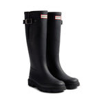 Women's Downpour Adjustable Tall Wellington Boots Black