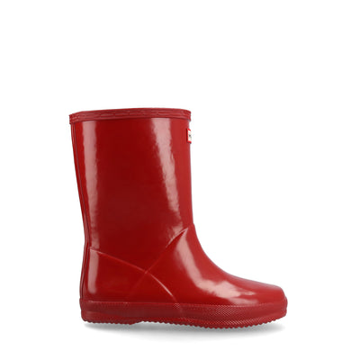 Original Kids First Gloss Wellington Boots Military Red