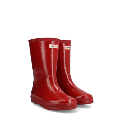 Original Kids First Gloss Wellington Boots Military Red