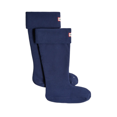 Recycled Fleece Tall Boot Socks Hunter Navy