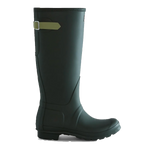 Women's Tall Back Adjustable Wellington Boots MAA Green/Wild Green