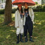 MK x HUNTER Unisex Downpour Tall Wellington Boots Black